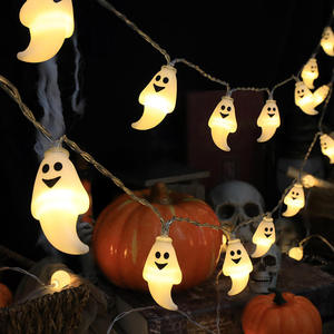 Nueva Llegada: Guirnalda de Luces LED Decorativas de Halloween con Forma de Calabaza Fantasma para Exteriores, 3m de Longitud, IP44 Impermeable, Funciona con Pilas - Product Image 3