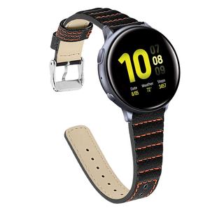 20mm 22mm Bracelet de montre en cuir véritable pour <span class=keywords><strong>Samsung</strong></span> <span class=keywords><strong>Galaxy</strong></span> <span class=keywords><strong>Watch3</strong></span> <span class=keywords><strong>45mm</strong></span> 41mm - Product Image 1