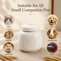 Urna Funeraria de Cerámica Hermética de Lujo para Mascotas, con Tapa Roscada, para Cenizas de Perros y Gatos, con Logotipo Personalizado, en Oferta