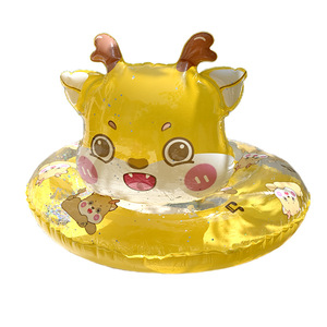 Bouée de natation gonflable pour enfants, tête d'animal, dragon, flotteur sous les aisselles, anti-retournement, pour débutants - Product Image 4