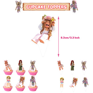 PAISTAR - Decoración para Fiestas Infantiles con Temática de <span class=keywords><strong>Roblox</strong></span>, Globos, Adorno para Pastel, Pancarta de Papel, Colores Personalizados, Gran Venta - Product Image 3