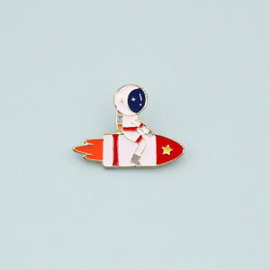 Botones Promocionales al por Mayor con Logotipo Interestelar, Botones de Esmalte en Blanco para Solapa, para Astronautas - Product Image 6