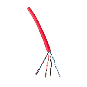 Goma de silicona resistente a altas temperaturas, Cable de red de 200 a 250 grados, Cat5e, Cat6, FEP