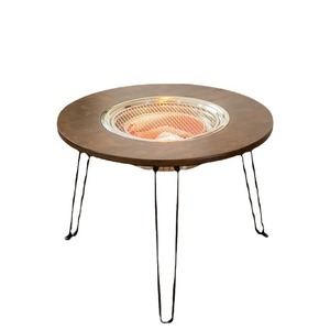 Một bàn tròn gấp di động để sử dụng ngoài trời thích hợp cho sử dụng trong nhà với một ngọn lửa sân phổ biến - Product Image 1