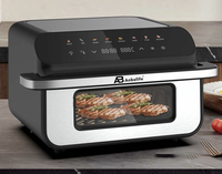 Four à pizza numérique Anbolife 10L, friteuse à air, 12 pouces, 1700W, 40-230°C, appareil à pizza électrique, minuterie 60 min, appareil de cuisine de comptoir