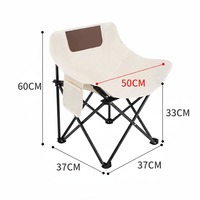 Fournisseur fiable, chaise pliante en métal durable, chaise de camping portable pour l'extérieur, de bonne qualité