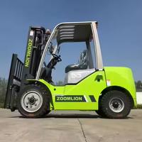 Nouveau Zoomlion FD30Z 3 tonnes Diesel 4WD transpalette assis avec mât à trois étages 1070x125mm fourche tout-terrain