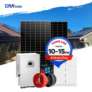Kit fotovoltaica residencial 10kw 15kw 20kw 25kw 30kw sistema de telha solar do painel