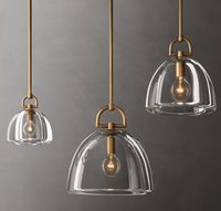 Luminaires suspendus en cuivre de luxe modernes pour restaurant, bar, salle à manger, chambre à coucher, éclairage suspendu pour chambre