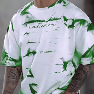 Bottcolla 3D In Ấn 180gsm Chất Lượng Cao Giản Dị In O-Cổ Sản Xuất Tay Áo Ngắn Quá Khổ Đồ Họa Người Đàn Ông Của T-Shirt - Product Image 1