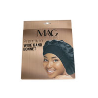 Boîte d'emballage personnalisée en satin de soie pour accessoires capillaires avec logo privé