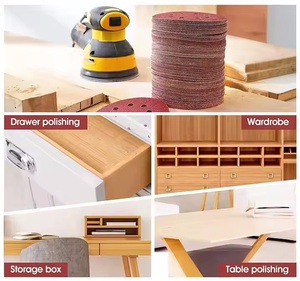 <strong>Hook</strong> and <strong>Loop</strong> 4" 6-8-15 Holes PSA SandPaper <strong>Disk</strong> Ceramic Aluminum Oxide <strong>Sanding</strong> Disc for Car Metal Wood Polishing - Product Image 6