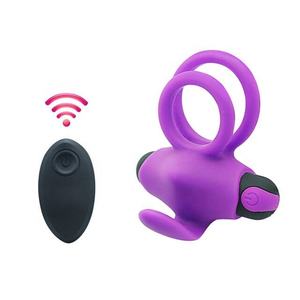 Mannelijke Seksspeeltjes Tijdvertraging Draadloze Afstandsbediening Vibrator Massage Vibrerende Penis Haan <span class=keywords><strong>Ring</strong></span> - Product Image 1