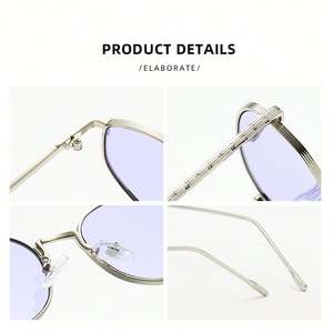 Gafas de Sol Punk Metálicas de Alta Calidad con Logotipo Personalizado, Modelo 2025, Ovaladas, Unisex, con Protección UV400 - Product Image 6