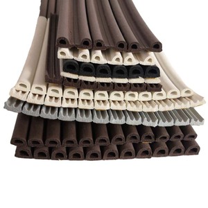 Bande d'étanchéité en caoutchouc pour porte en <span class=keywords><strong>bois</strong></span>, lot de 10 joints d'étanchéité de qualité supérieure pour portières - Product Image 2