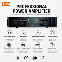 Amplificador de Escenario DSZ DH-200 de 4 Canales y 1200W, Sistema de Sonido Profesional con Carcasa Metálica
