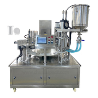 Machine de remplissage et de thermoscellage rotative personnalisée pour contenants de ketchup en plastique/papier