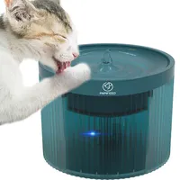 2020 yeni şeffaf otomatik akıllı pet su sebili içme çeşmesi led kedi su çeşmesi