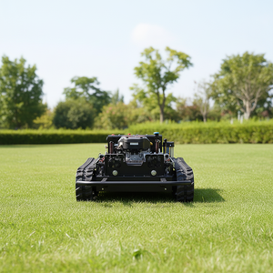 Tagliaerba Semovente Industriale a Benzina per Tutti gli Usi con Telecomando, Design Cingolato, Potenza 5000W - Product Image 4