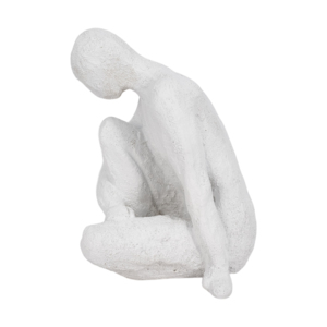 Scultura Figurativa Seduta in Resina Moderna per Arredamento Casa, Bagno, Ufficio, Soggiorno - Product Image 1