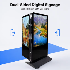 4K Dual Screens OS Optional Totem Floor Stand Touch Screen Kiosk Digital Advertising Player Digital Signage and Displays - Product Image 3