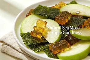 Gomitas Veganas de Musgo Marino con Aceite de Semilla Negra para el Sistema Inmunológico, Desintoxicación de la Tiroides y Apoyo a la Belleza, Marca Propia/Etiqueta Privada - Product Image 3