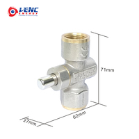 Jauge de pression de soupape à bouton-poussoir en laiton DKI RP 1/4 direct d'usine pour tester la pression