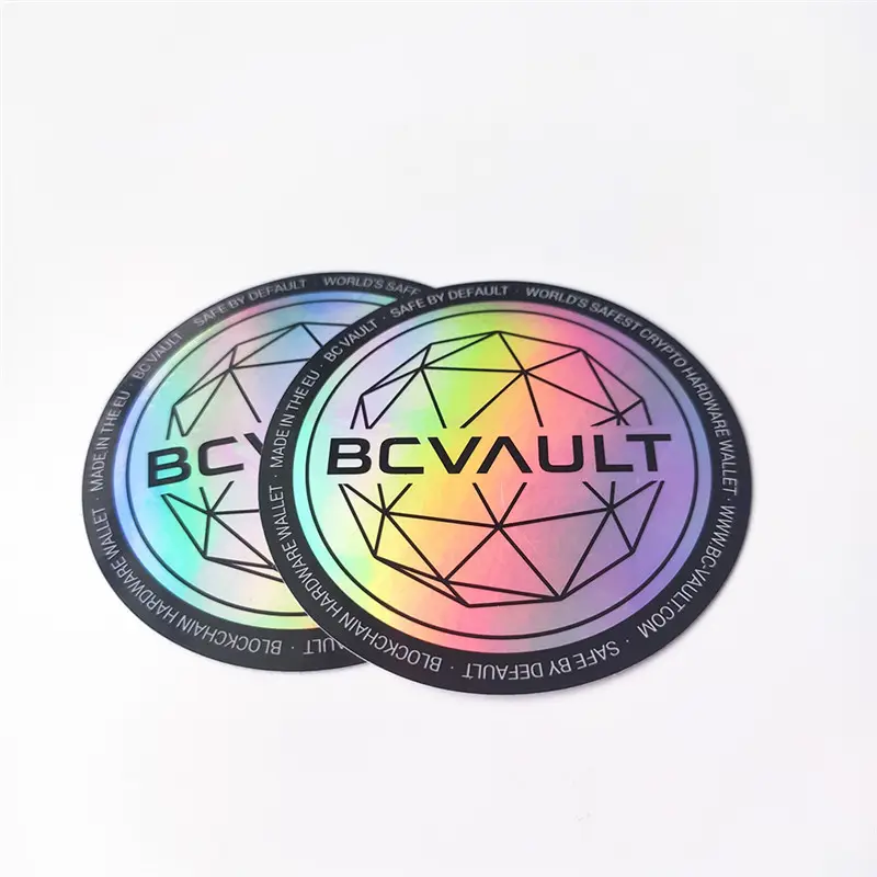 Hot Sale Custom Made Hologram Sticker Silver Laser Label Die Cut Shiny Hologram Holographic Foil Stickers