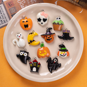 El Festival de Halloween comienza con momias fantasmas encanto de resina para fundas de teléfono basura DIY pinza de pelo zapato flores accesorios Decoración - Product Image 1
