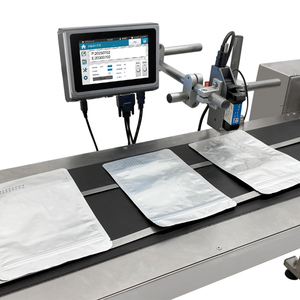 Impresora automática de codificación de inyección de tinta térmica Tij en línea, máquina de embalaje de cartón de lote con fecha de <span class=keywords><strong>caducidad</strong></span> <span class=keywords><strong>QR</strong></span>, impresora en línea - Product Image 1