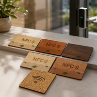Carte NFC RFID en bois personnalisée pour le contrôle d'accès, les ascenseurs d'hôtel et les cartes de membre