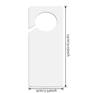 ป้ายแขวนประตู PET แบบเปล่าสำหรับงานซับลิเมชั่น พิมพ์ได้สองด้าน ป้ายสั่งทำพิเศษสำหรับตกแต่งบ้าน โรงแรม สำนักงาน ห้องเรียน และงานอีเว้นท์ - Product Image 6