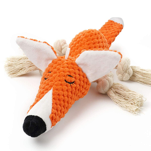 Jouet en peluche pour chien, forme d'animal de dessin animé, résistant aux morsures, interactif, jouet à mâcher pour chien, vente chaude - Product Image 4