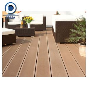 Revêtement de sol <span class=keywords><strong>extérieur</strong></span> en plastique de style bois WPC <span class=keywords><strong>pour</strong></span> terrasses et arrière-cours - Product Image 2
