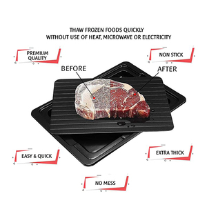 Nouvelle arrivée Meilleure vente Plaque de décongélation de qualité Plateau de décongélation <span class=keywords><strong>rapide</strong></span> Plaque d'égouttement pour la décongélation pratique des aliments congelés dans la cuisine - Product Image 5