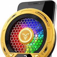 Support de téléphone magnétique avec affichage de la température, refroidisseur RGB, support de bureau flexible portable pour le jeu