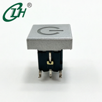 Interrupteurs tactiles personnalisés, interrupteur à bouton-poussoir vertical 6*6mm, 1NO 6 broches, interrupteur à clé autobloquant, 30V 0.03A