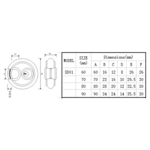 Hot Bán 80Mm Keyed #201 Thép Không Gỉ Padlocks 50Mm 60Mm Chống Trộm Vòng Đĩa Ổ Khóa Cửa Sản Xuất Tại Trung Quốc - Product Image 2