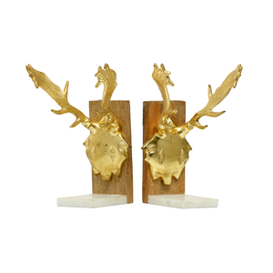 Serre-livres en métal et bois nouveaux serre-livres à la mode forme et taille personnalisées meilleure vente utilisation de bureaux à domicile de haute qualité - Product Image 2