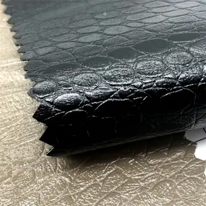 2024 Latest Fashion Crocodile Leather Fabric Animal Print Pu Embossed Leather