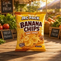Sachets d'emballage alimentaire en plastique personnalisés avec logo pour plantains, bananes, chips et snacks (pour l'emballage des chips de pommes de terre)