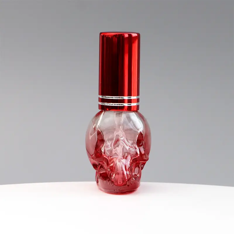 Онлайн заказной череп стекло 8 мл мини заправка спрей уникальные флаконы духов в наличии