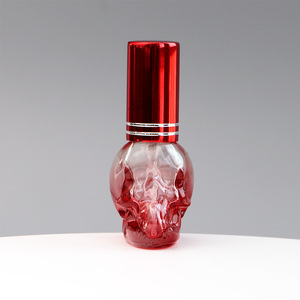 Online Customized <strong>Skull</strong> <strong>Glass</strong> 8ml Mini Refill Spray Unique Perfume <strong>Bottles</strong> in Stock - Product Image 1