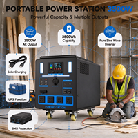 Centrale Électrique Portable OEM 3500W 3000Wh au Lithium Fer Phosphate à Onde Sinusoïdale Pure, Générateur Solaire pour Camping, VR et Sauvegarde Domestique
