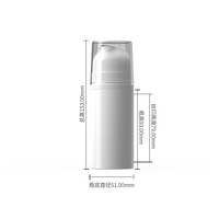 Nouvelle bouteille de mousse ronde de 100/150/200 ml avec pompe, distributeur de nettoyant visage et désinfectant pour les mains, en PET brillant anti-salissure