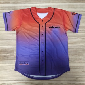 100% poliéster béisbol Jersey sublimación impresión personalizada béisbol Jerseys uniforme de béisbol para el equipo - Product Image 1