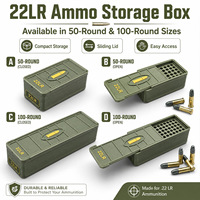 Boîte de rangement compacte et durable pour munitions PLA de type tiroir 22LR, best-seller transfrontalier, portable et de poche