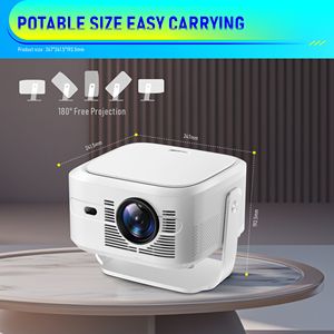 Proyector HY450max de Fábrica, Android para Cine, Negocios y Hogar, Portátil para Exteriores, con 2G de RAM, HY-450max HY450 Android 11, Doble Wifi - Product Image 6