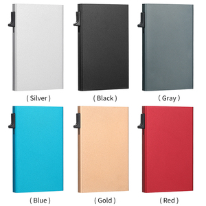 2025 מכירה חמה rfid חסימה נגד גניבה דקה רזה תיק מתכת בעל כרטיס אשראי אוטומטי - Product Image 4