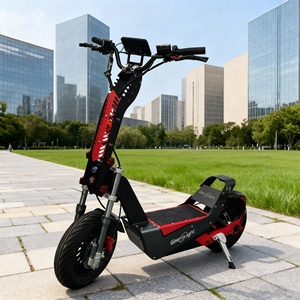 Trottinette électrique pliable Geofought F8, batterie 72V 30-60Ah, pneus tout-terrain de 16 pouces, suspension intégrale, frein à huile, trottinette électrique pour adultes - Product Image 1